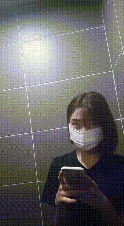 대낮계단간단 검은옷 아식스신발녀 [주민한테 걸림] 풀버젼_무광고