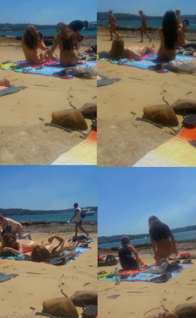 한국녀 누드해변