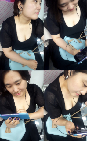지하철 임산부자리 육덕녀(원본)