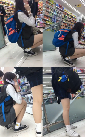 다이소 통화 안경녀