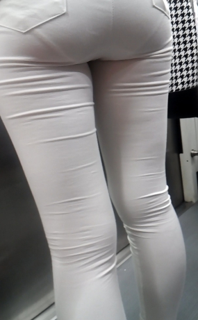전철 흰스키니 소리무