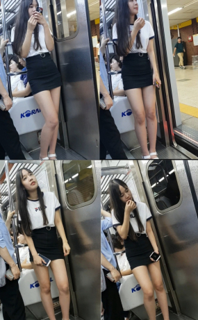 지하철 fila녀(원본)