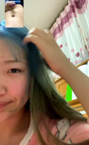파란머리 잠옷녀_얼공 영통